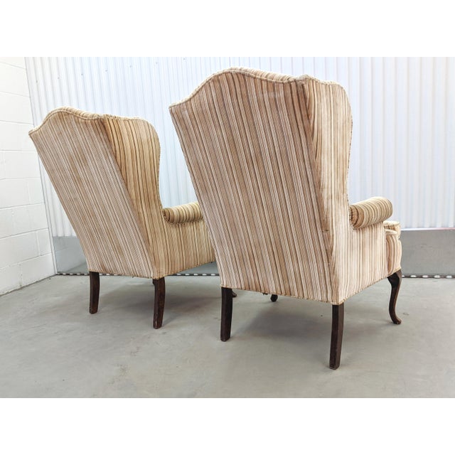 French Provincial Wingback Arm Chairs a Pair Chairish