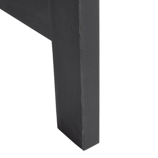 Fontana 4-Piece Outdoor Set, Black/Beige Cushion For Sale In Philadelphia - Image 6 of 7