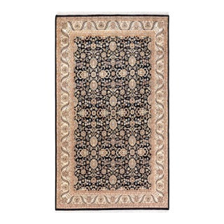 Mogul Hand-Knotted Area Rug - Black, 5' 10" x 10' 3" For Sale