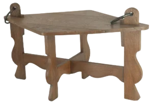 Low Oak Table, France, 1960s