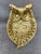 Vintage Polished Solid Brass Owl Dish For Sale - Image 4 of 12