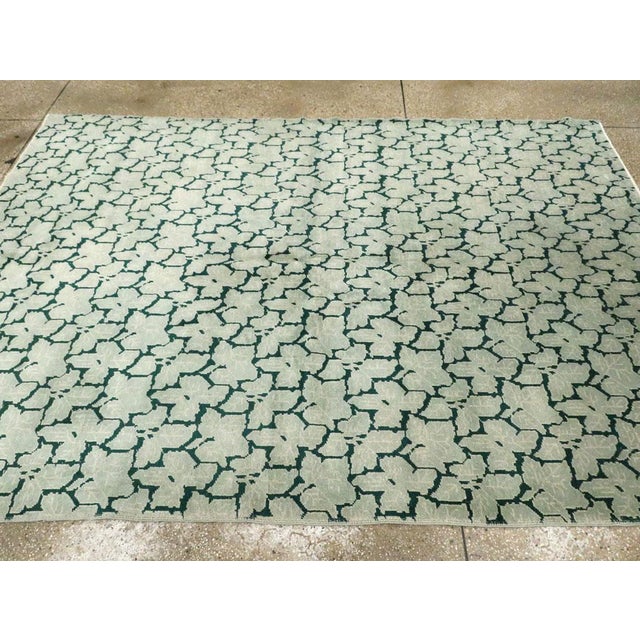 Galerie Shabab Collection Mid-20th Century Turkish Art Deco Style Accent Carpet For Sale In New York - Image 6 of 10