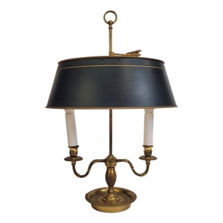 Directoire Bouillotte Table Lamp in Gilt Bronze, France, 19th Century For Sale