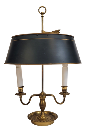 Directoire Bouillotte Table Lamp in Gilt Bronze, France, 19th Century