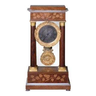 Very Fine circa 1838 French Empire Paris Portico Clock with Provenance For Sale