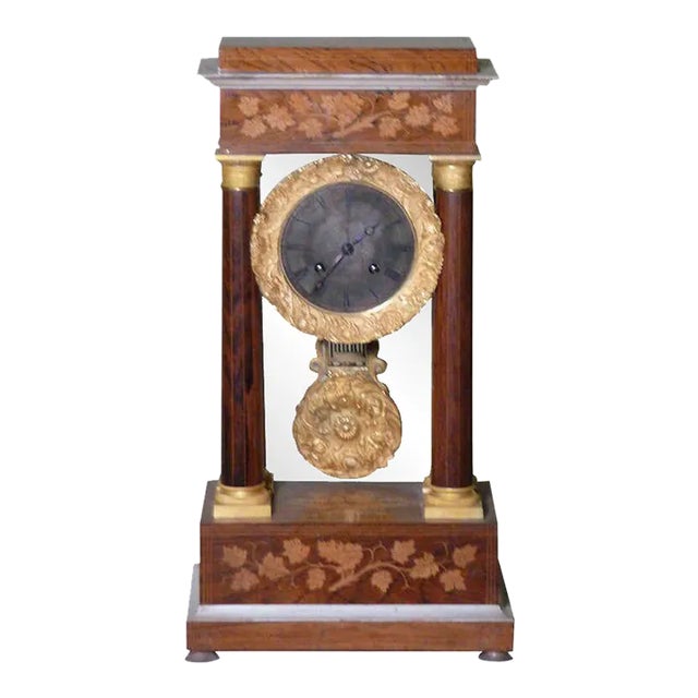 Very Fine circa 1838 French Empire Paris Portico Clock with Provenance For Sale