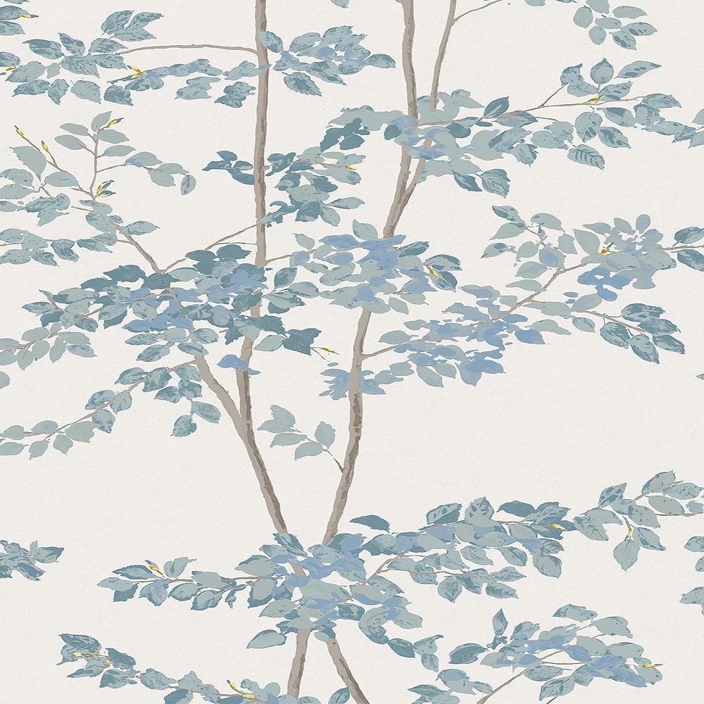 Lewis & Wood Beech Bluegrass Extra Wide 52" Botanic Style Wallpaper - 1