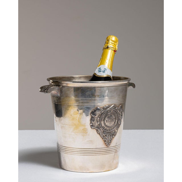 Mid 20th Century France Gold Silver Ice Bucket For Sale - Image 13 of 15