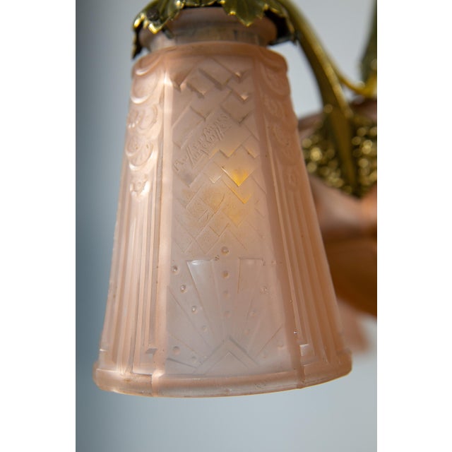Art Deco Lamp by Muller Freres Luneville, France, 1930 For Sale - Image 10 of 12