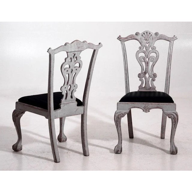 Large Vintage Chairs, Set of 8 For Sale - Image 10 of 14