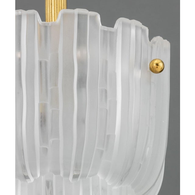 Sabino Sabino French Art Deco "Waterfall" Pendant Lamp For Sale - Image 4 of 10