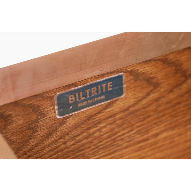 1970s Mid-Century Modern Burl Wood and Chrome Credenza by Biltrite For Sale - Image 11 of 15