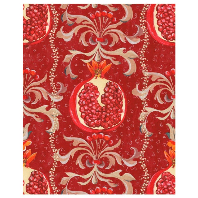 Mind the Gap Melagranata Wallpaper For Sale