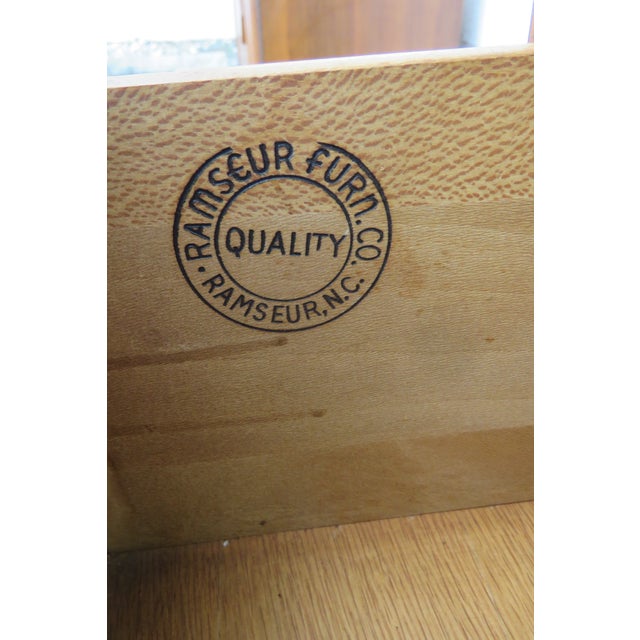 Brown Mid 20th Century Ramseur Furniture Mid Century Modern Small Dresser Chest 6170 For Sale - Image 8 of 18