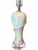 Iridescent Pearlescent Spiral Ribbon Table Lamp With Clear Tiered Base For Sale - Image 12 of 17