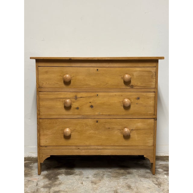 Antique English Pine Chest of Drawers For Sale - Image 4 of 11