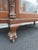 Late 1800s Large Tall Tiger Oak Leaded Stain Glass Curio Cabinet Cupboard 6573 For Sale - Image 16 of 18