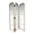 Vintage Regency Inspired Antique Mirrored Folding Screen For Sale