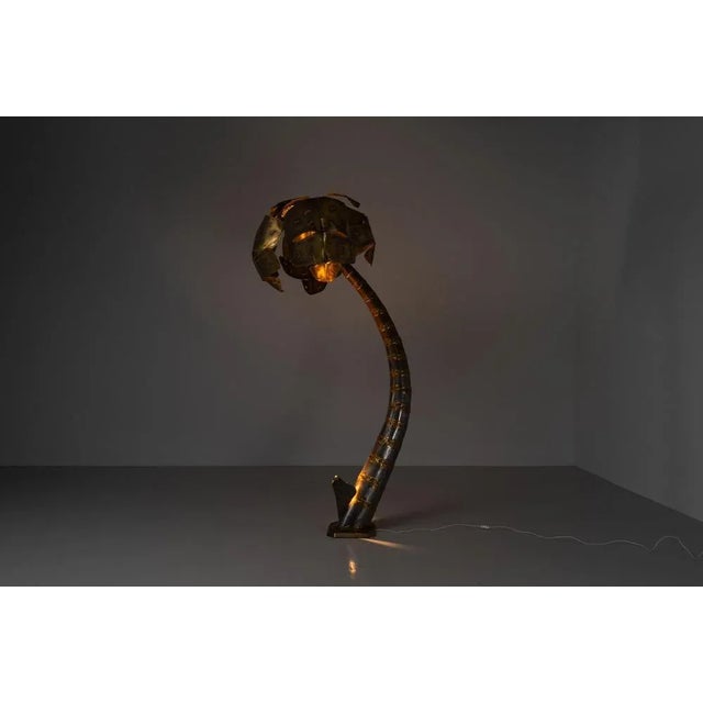 Palm Tree Floor Lamp in the style of Maison Jansen, 1970s For Sale - Image 10 of 18