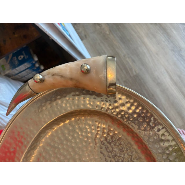 1990s Large Silver Serving Tray For Sale - Image 11 of 12