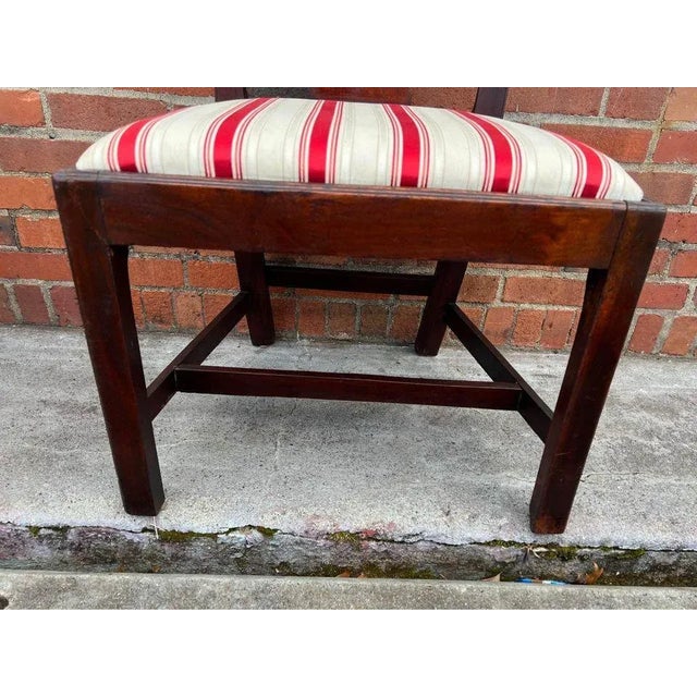 Brown 18th Century Pair of English Antique Chippendale Style Mahogany Side Chairs For Sale - Image 8 of 13