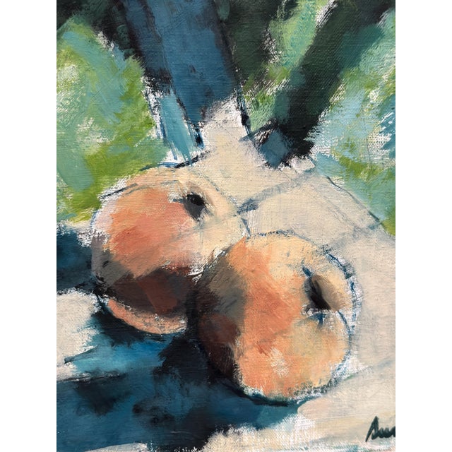 Sune Alehammar, Peaches on Chair, 1960s, Oil Painting on Canvas, Framed For Sale - Image 14 of 18