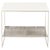 Mid-Century Modern Schumacher Steel and White Marble End Table For Sale
