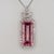 2020s 4.4Ct Pink Tourmaline Pendant With Earth Mined Diamonds Accents: Solid 14k Gold For Sale - Image 5 of 8