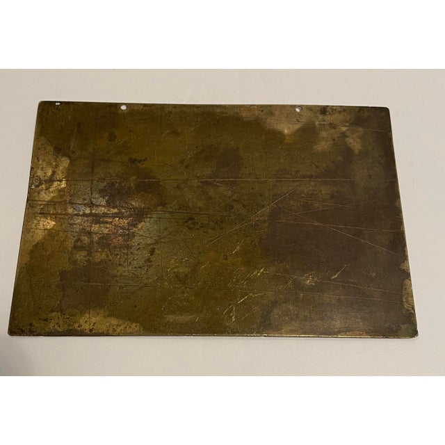 Late 19th Century 1880s Brass Plaque Advertising Edwin Burt Shoes For Sale - Image 5 of 5