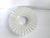White Early 20th Century White Milk Glass Pleated Petticoat Oil Lamp Shade For Sale - Image 8 of 9