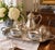 Elegant vintage Wallace silverplate serving tray, featuring an elaborate engraved design of scrolling acanthus leaves,...