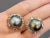 Bochic "Orient" Tahiti Pearls & Multi Sapphire Earrings Set In 18K Gold & Silver For Sale - Image 16 of 18