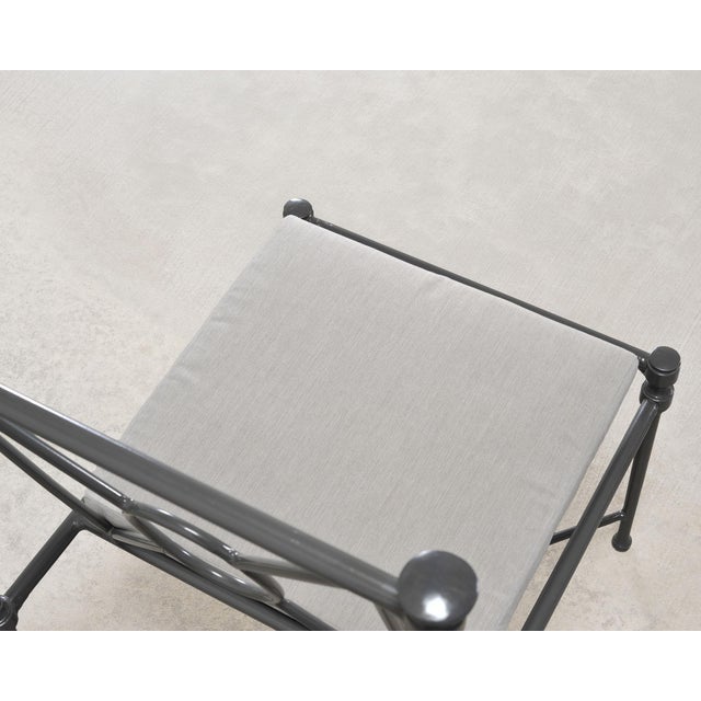 Set of Four Rh Catalina Aluminum Patio Garden Dining Armchairs For Sale - Image 16 of 18