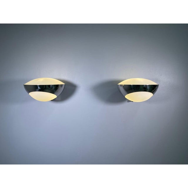 1950s Wall Lights by Max Ingrand for Fontana Arte, 1950, Set of 2 For Sale - Image 5 of 12