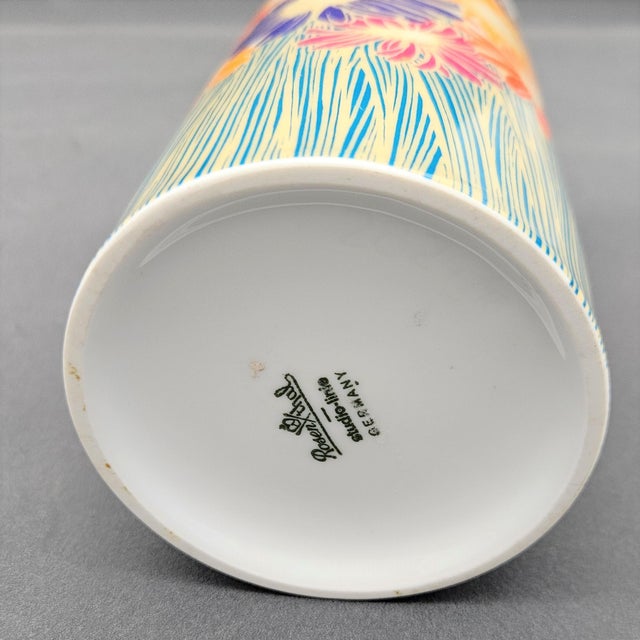 Porcelain Vase by Rosamunde Nairac for Rosenthal, 1960s, in Flawless conditions. Designed 1960 to 1969 This piece has an...