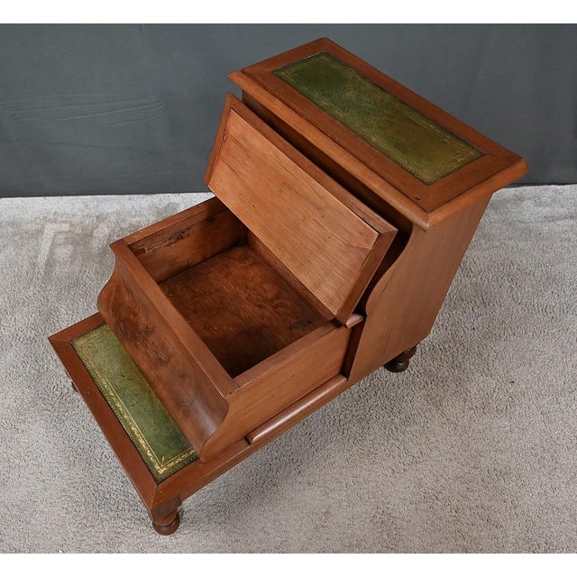 19th Century Victorian Mahogany Library Step Stool, England For Sale - Image 14 of 18