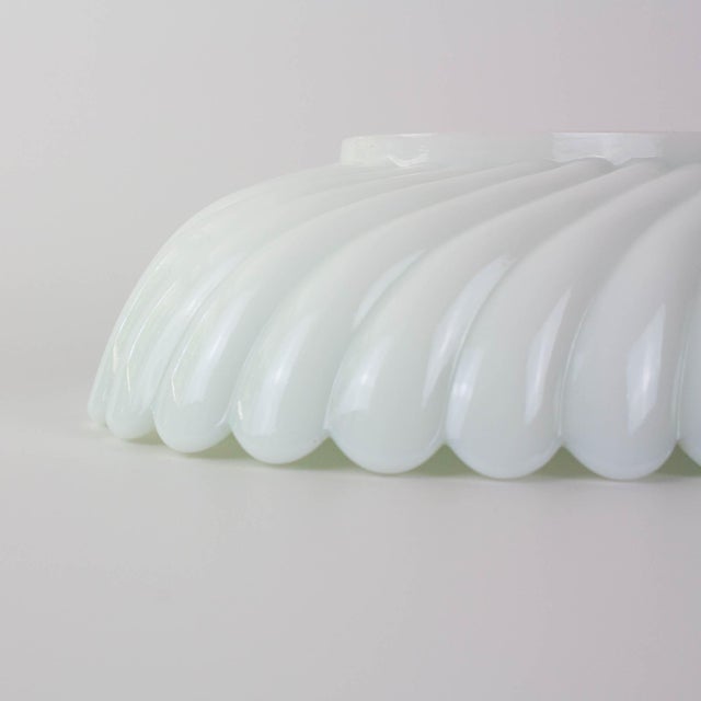 White Opaline Glass Bowl from Ivima, 1940s For Sale - Image 16 of 18
