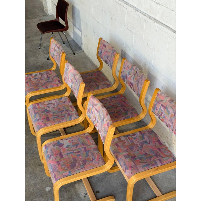 Mid 20th Century Set of 6 Magnus Olesen Danish Bentwood Dining Chairs Mid Century Modern For Sale In Los Angeles - Image 6 of 8