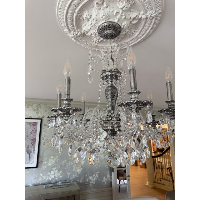 Schonbeck Isabel 7 Arm Crystal Chandelier and Sconces For Sale In New York - Image 6 of 12