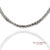18k 750 Solid White Gold Natural Diamond Buguatte Tennis Necklace For Sale - Image 4 of 11