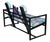 Gerrit Rietveld Italian Postmodern Sofa in Black Lacquered Walnut, 1980s For Sale - Image 4 of 10