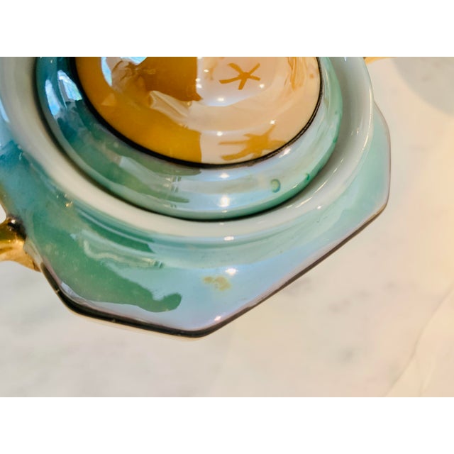 1930s 1930s Japanese Lusterware Complete Tea Set for Six- 21 Pieces For Sale - Image 5 of 11