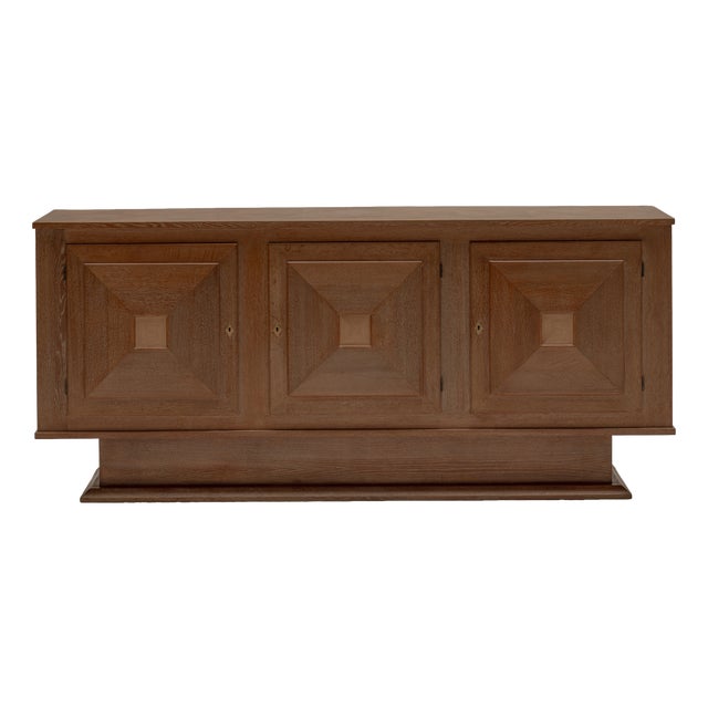 Mid-Century Modern French Oak Sideboard, 1950s For Sale