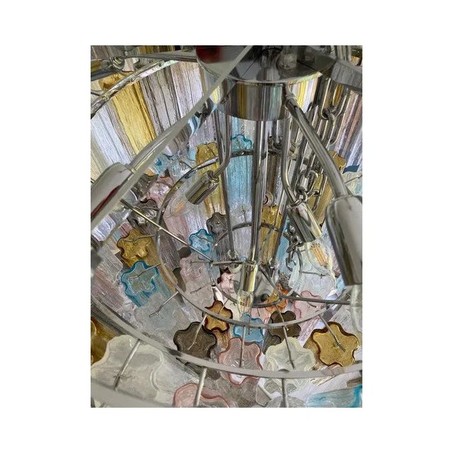 Glass Multicolor Tronchi Murano Glass Chandelier by Simoeng For Sale - Image 7 of 13