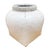Pair of Wabi Sabi Distressed White Glazed Clay Urns For Sale - Image 4 of 7