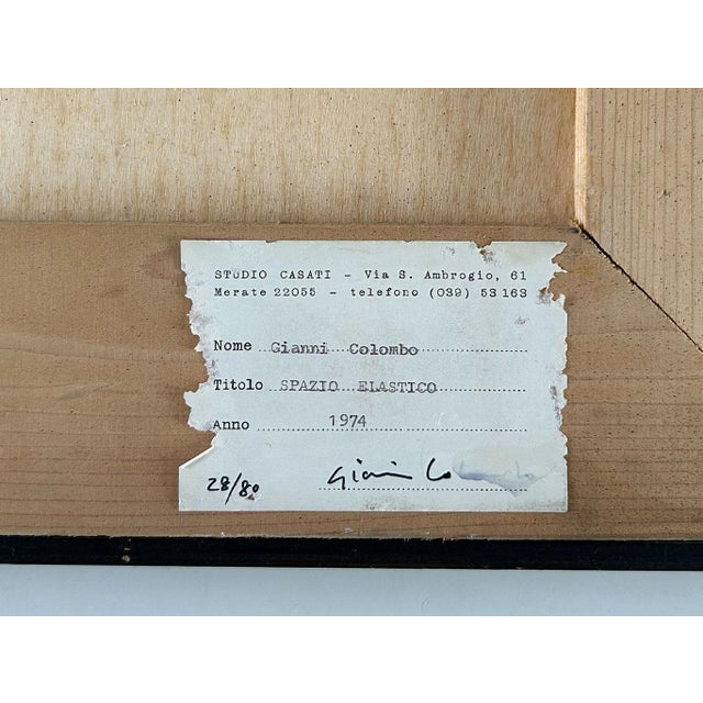 Black Gianni Colombo, Elastic Space, 1974, Wood and Rubber For Sale - Image 8 of 10
