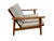 Wood Mid-Century Modern Walnut Arm Chairs - Refinished & Reupholstered! For Sale - Image 7 of 10