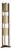 Mid-Century Modern Three-Tier Fiberglass and Wood Floor Lamp, 1950s For Sale