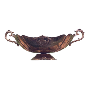 Scrolled Turkish Brass Compote for the Holiday Table