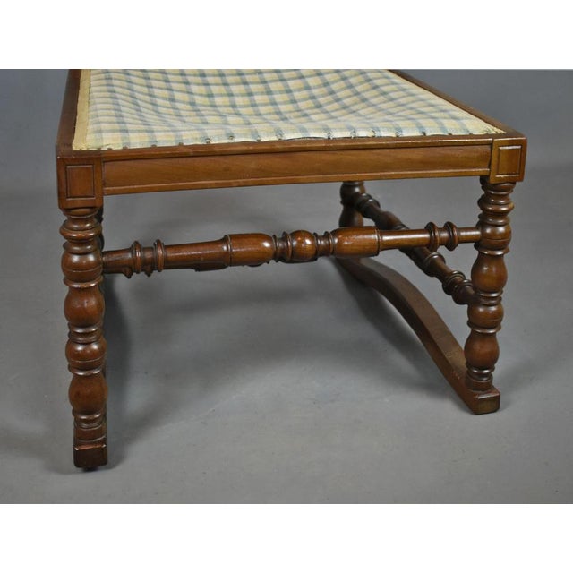 Wood Antique French Walnut Side Chair For Sale - Image 7 of 13